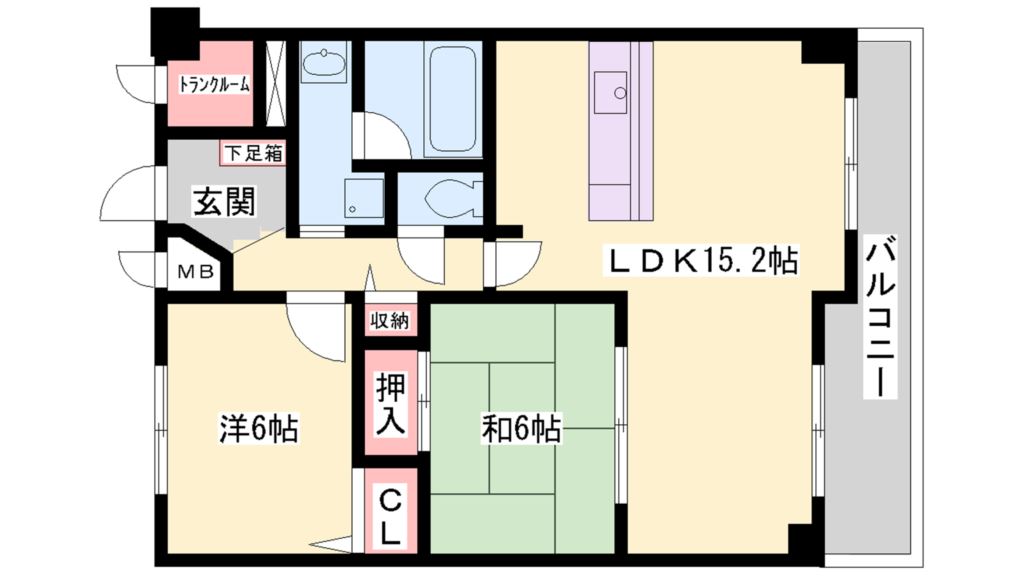 クレストコート加古川 間取り図