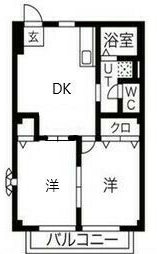 エミールハイツⅡ 間取り図