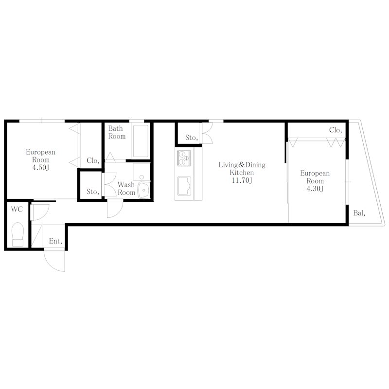 ブロンテ東加古川 間取り図