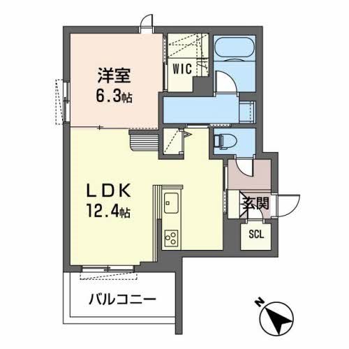 シャーメゾン・A-COOL 間取り図