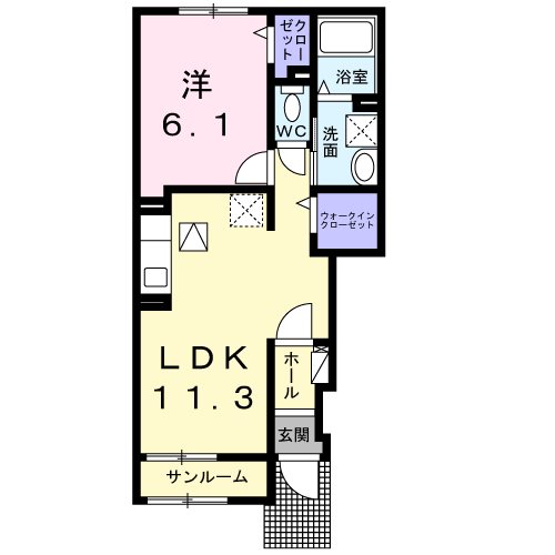 ベルオーブＲ 間取り図