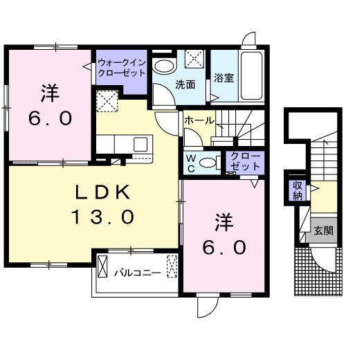 パルテールⅢ 間取り図