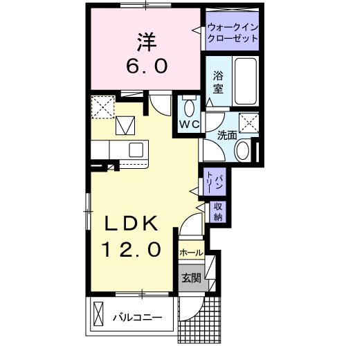 メルフローレンスⅠ 間取り図