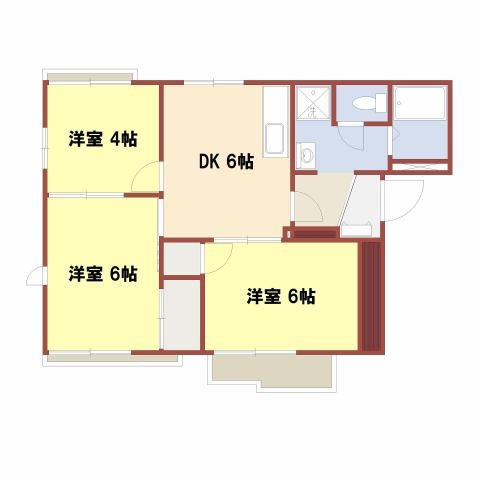 ハイツ・あわ 間取り図