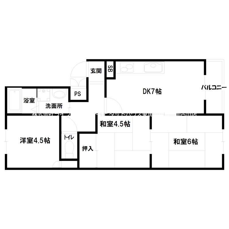 クレスト千秋 間取り図