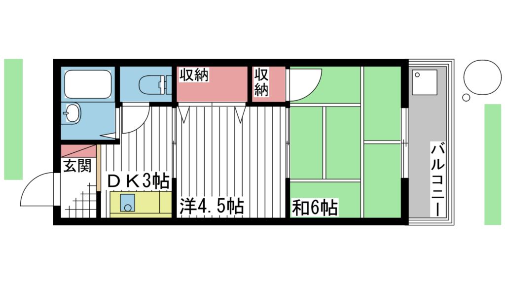メゾン南粟津 間取り図