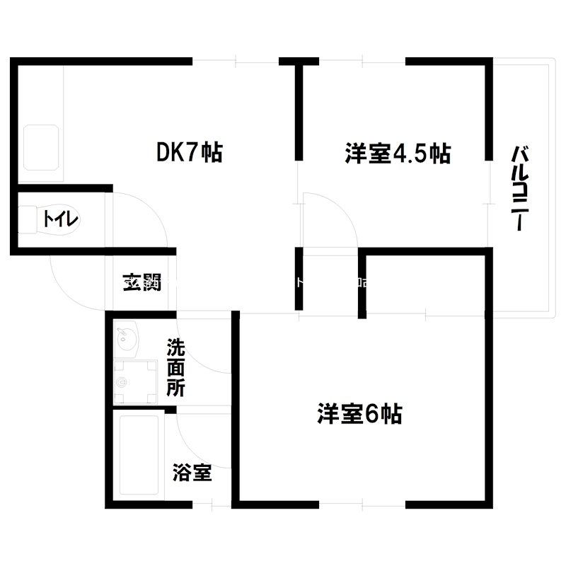 サニー土山コーポ 間取り図