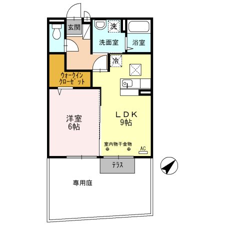 バーディーコート　A棟 間取り図