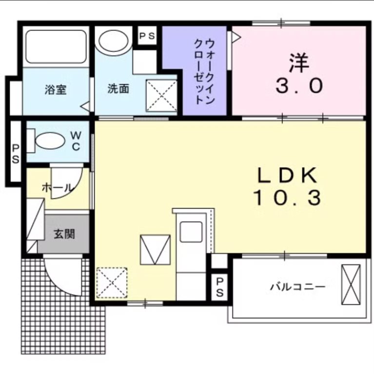 カームリー 間取り図