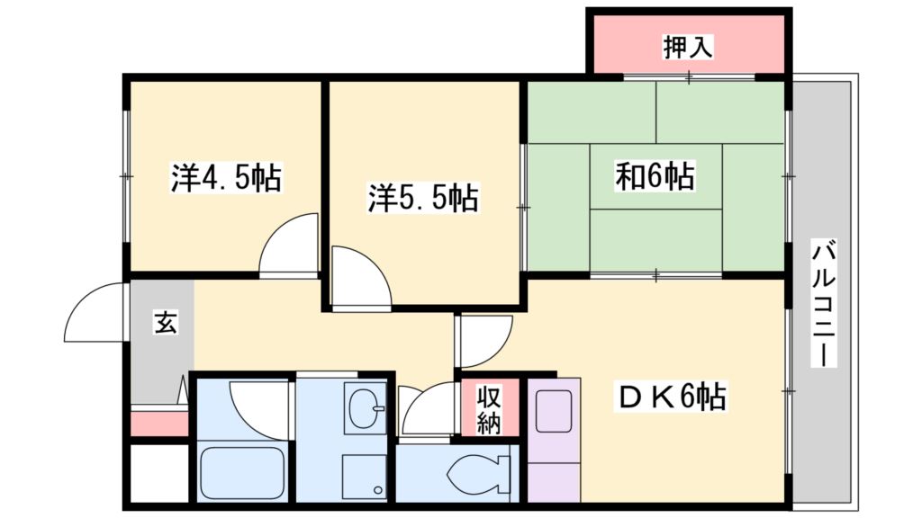 ロイヤルコーポ伊保 間取り図