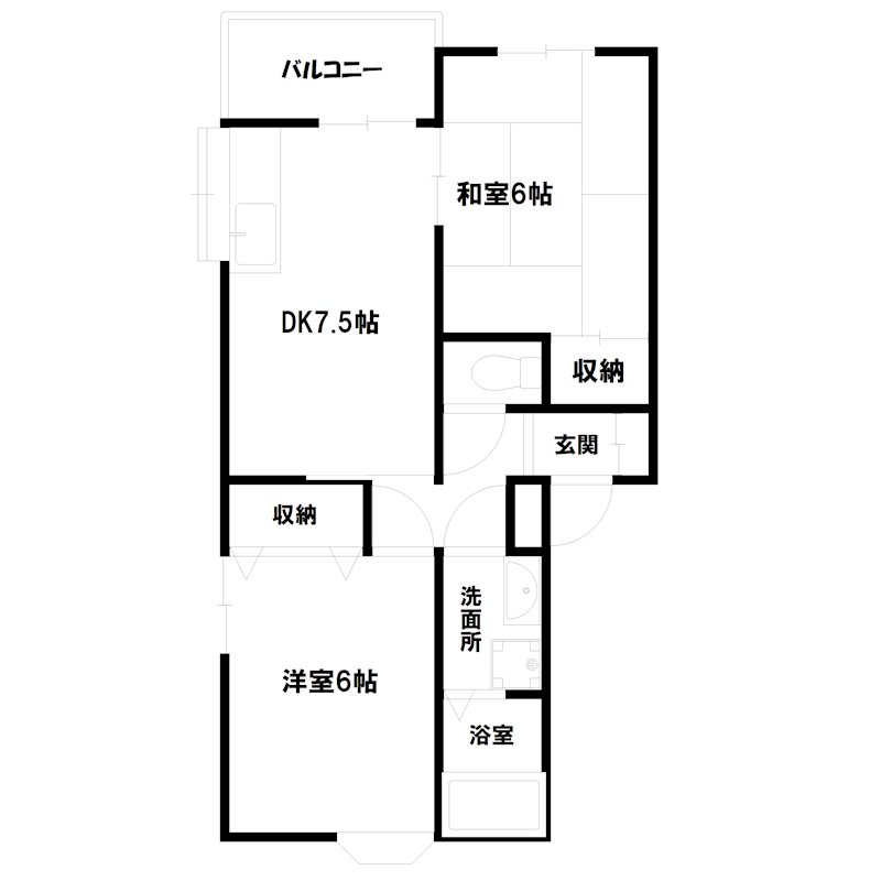 グリーンハイツ 間取り図