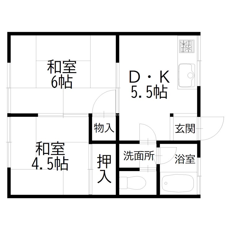 丸沢マンション 間取り図