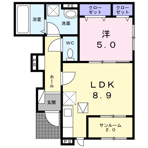 マジェスティⅡ 間取り図