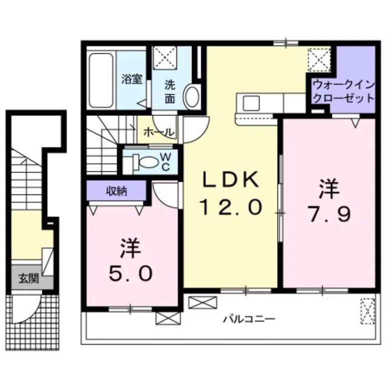 プレッソ　東加古川ⅢB 間取り図