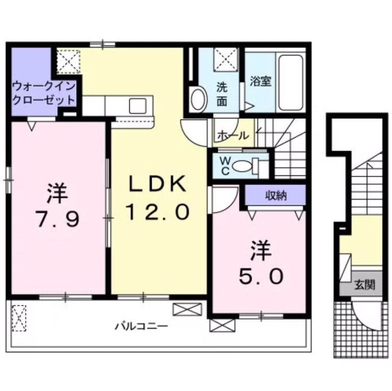 プレッソ　東加古川ⅢB 間取り図