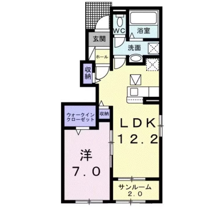 プレッソ　東加古川ⅢA 間取り図