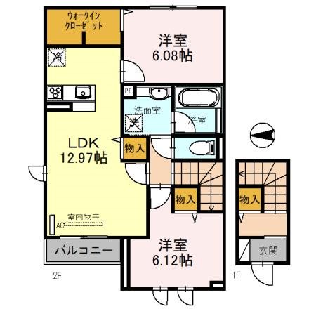 ピノコートD 間取り図
