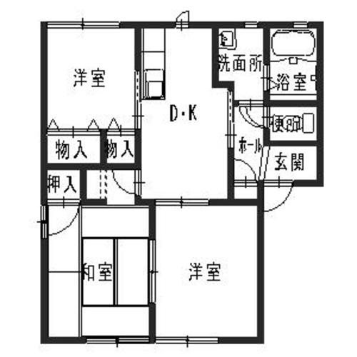ハイツ立石 間取り図