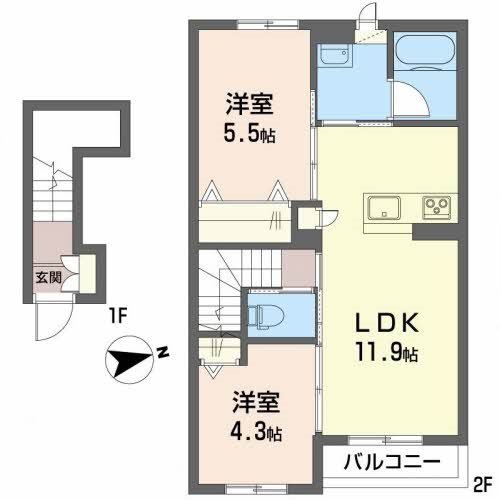 カーサ・アザレア 間取り図