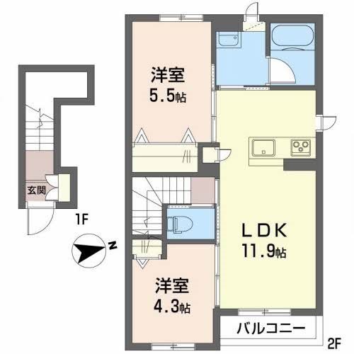 カーサ・アザレア 間取り図