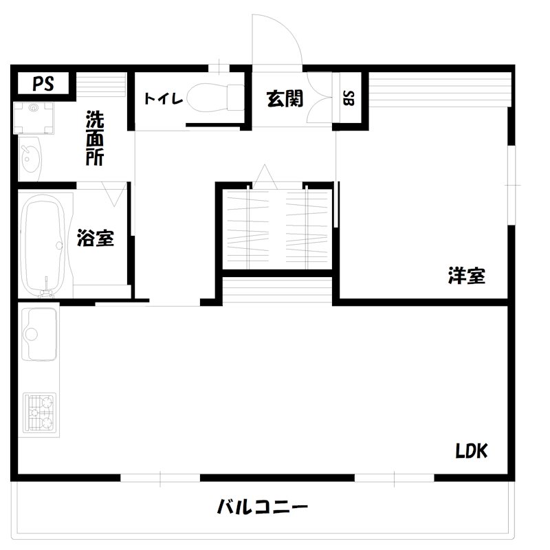 エクセレント宝殿２号棟  間取り図