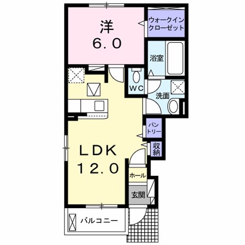 パン　リーヴルⅡ 間取り図