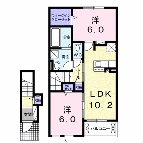 パン　リーヴルⅡ 間取り図