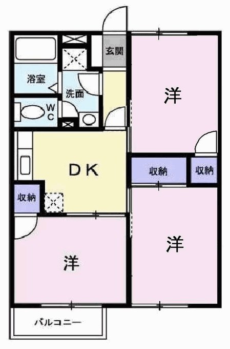 アメニティハイツ 間取り図