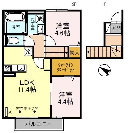 メゾン　ポルテ・ボヌール尾上 間取り図