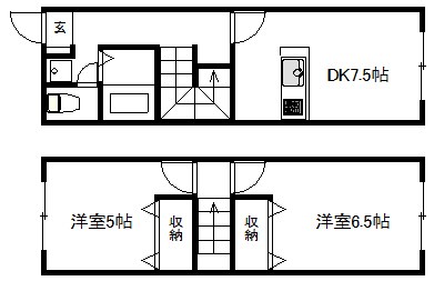 インタービレッジもとやしき 間取り図