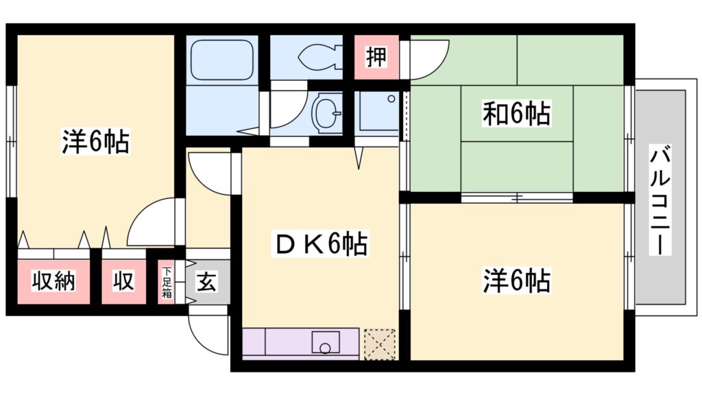 シャルマン・イワイ 間取り図