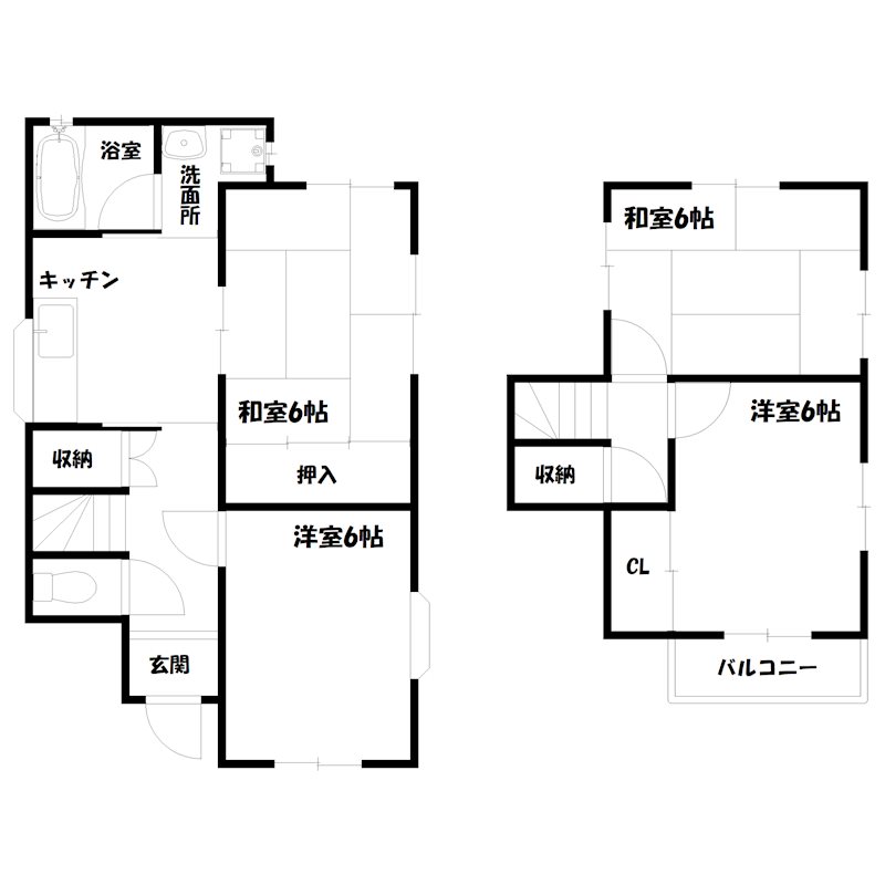 加古川町美乃利戸建 間取り図