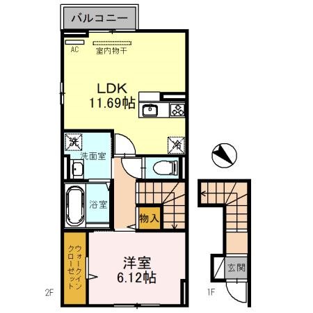ドミールE 間取り図