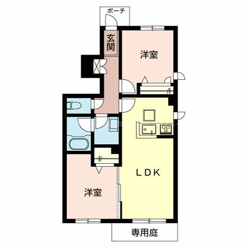 シャーメゾン　フォルトナ 間取り図