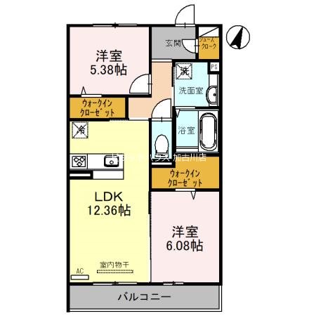 サニーコート粟津 間取り図