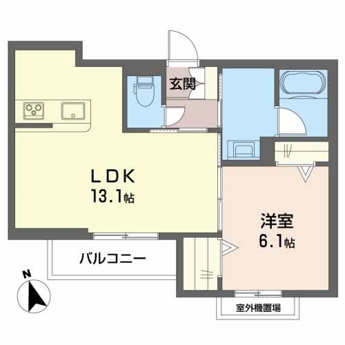 メゾン・グッドライン王子 間取り図