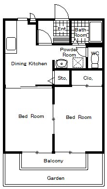 アークサキノミヤＡ・Ｂ 間取り図