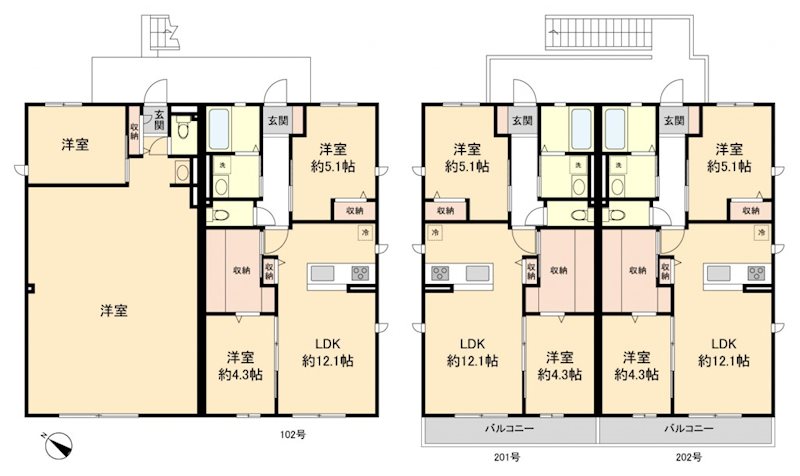 メゾン・ラヴィーヌ 間取り図