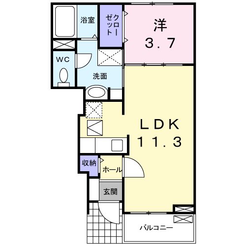 ヴィラ・スタシオン 間取り図