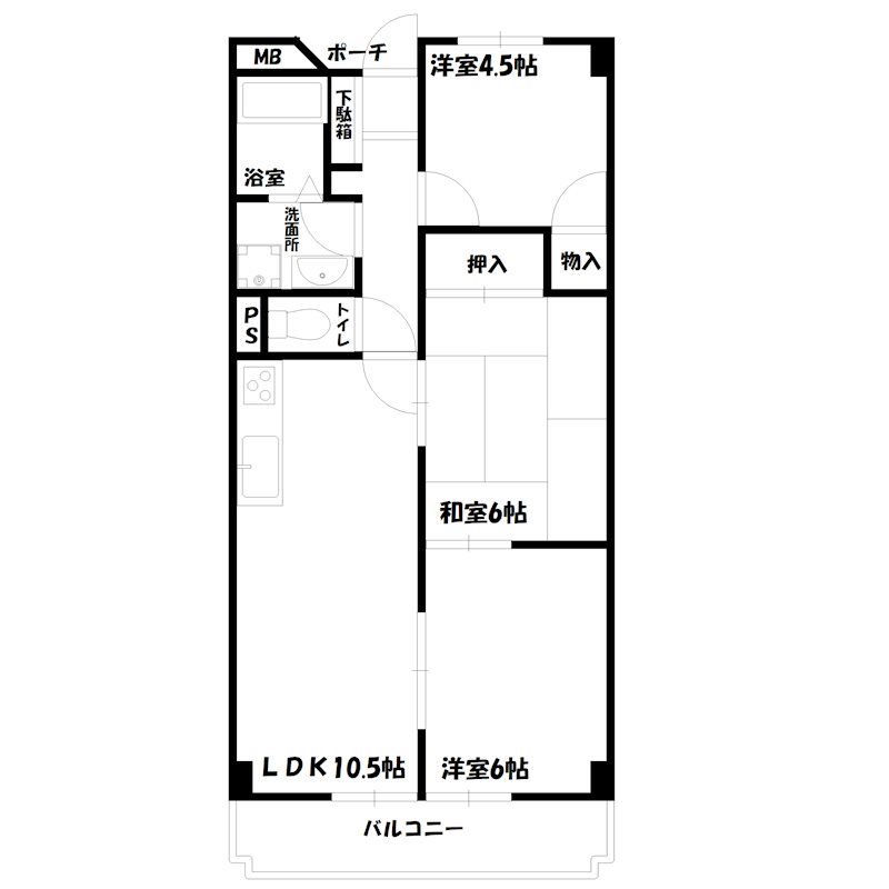 グランパティオ宝殿 間取り図