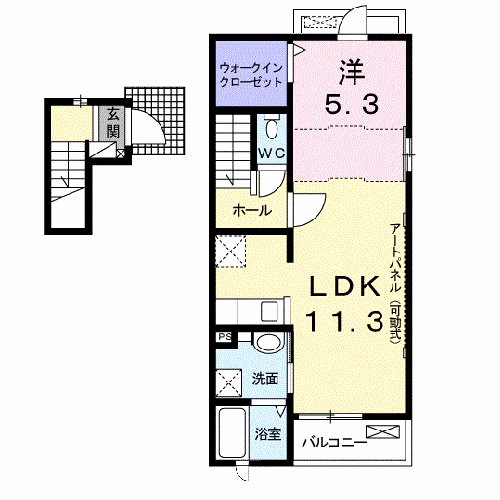 グリュック 間取り図