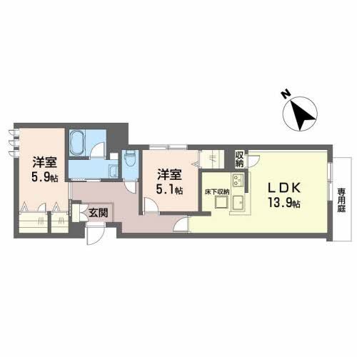 シャーメゾン・レコルト 間取り図