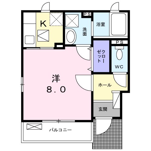 コンフォート長田Ⅱ 間取り図
