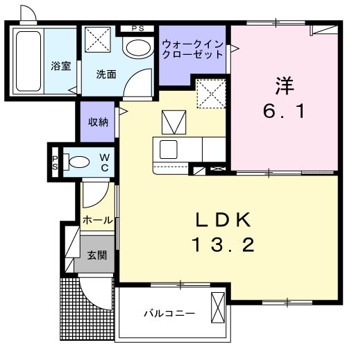 コンフォート長田Ⅱ 間取り図