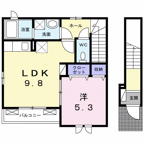 コンフォート長田Ⅱ 間取り図