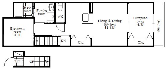 カナロア長田 間取り図
