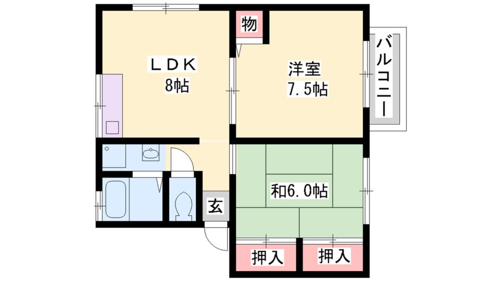 メゾンクレールA・B 間取り図