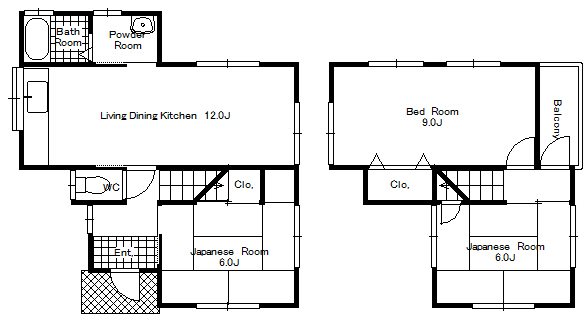 加古川町稲屋　戸建 間取り図