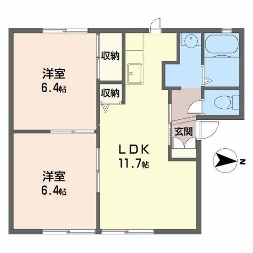 ディアスヒラツ 間取り図