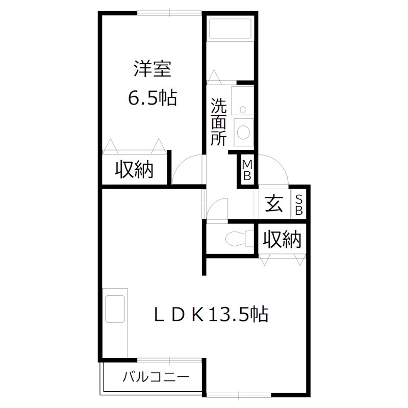 サニーコートI 間取り図